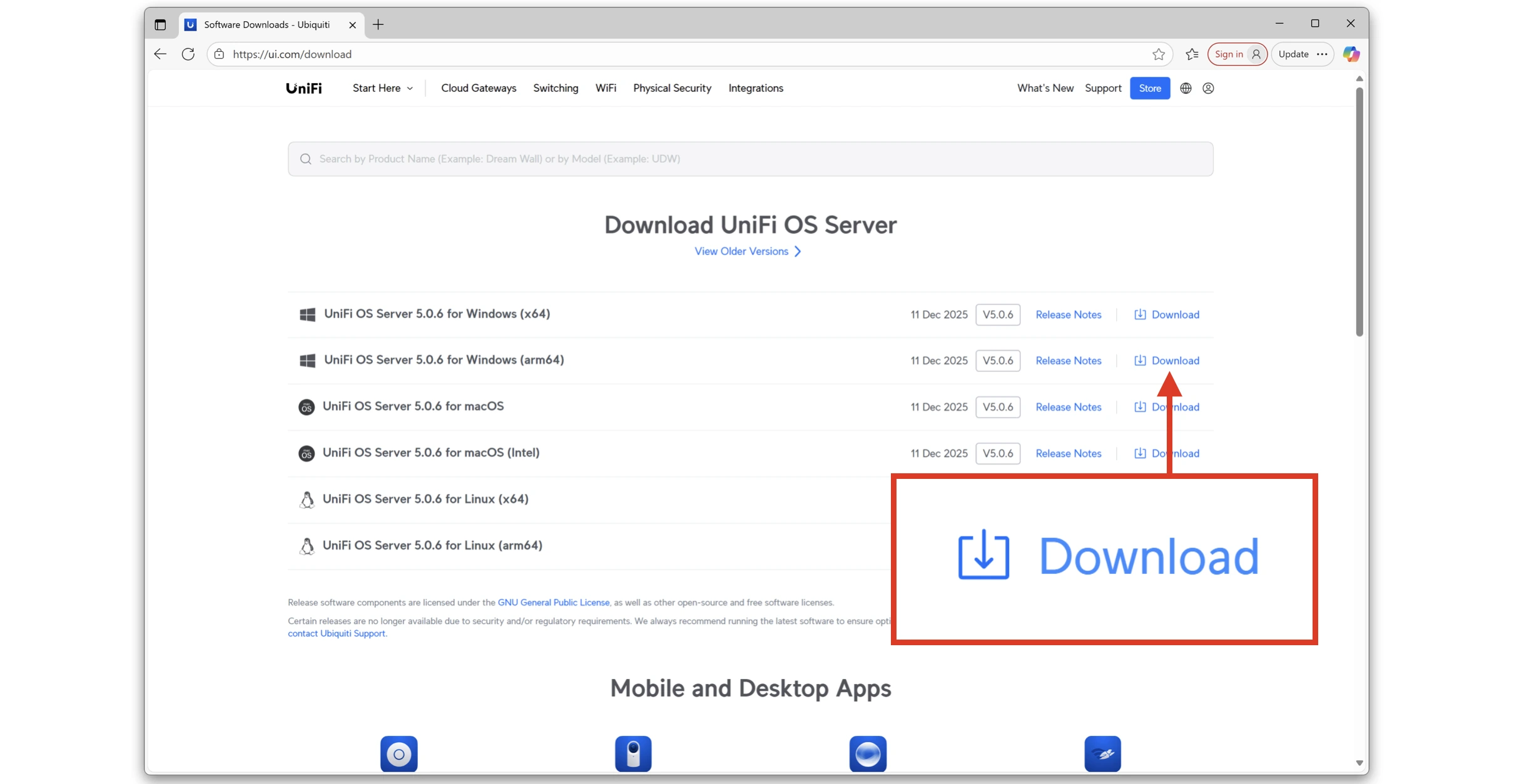 How to install UniFi OS Server on Windows (x64)
